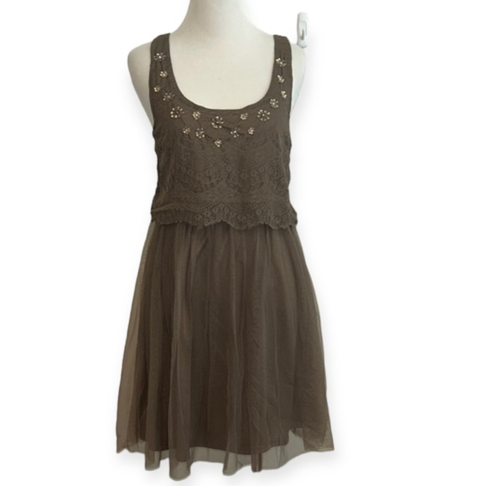 5/$30 🎈 American eagle‎ outfitters women’s small brown tulle dress